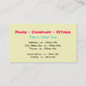 サンダおもしろいルフリップフロップ 名刺 (裏面)