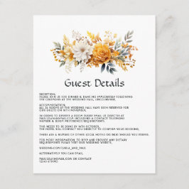サンダイアル フローラル ウェディング ゲスト 詳細 エンクロージャーカード