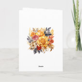 サンダイアル フローラル ウェディング サンキューカード (裏面)