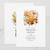 サンダイヤルフローラ結婚式招待状 招待状 (正面/裏面)