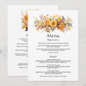 サンダイヤル結婚フローラ メニュー (正面/裏面)