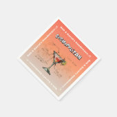 サンダウナーコスモポリタンカクテルパーティー スタンダードカクテルナプキン (角)