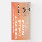 サンダウナーコスモポリタンカクテルパーティー 横断幕 (縦)