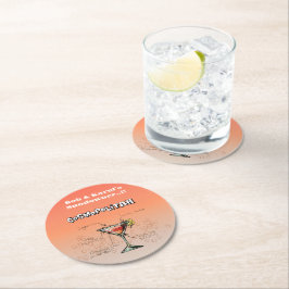 サンダウナーコスモポリタンパーティー ラウンドペーパーコースター