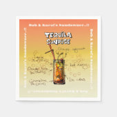 サンダウナーテキラカクテルパーティー スタンダードカクテルナプキン (正面)