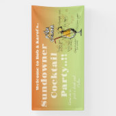 サンダウナーピナコラダカクテルパーティー 横断幕 (縦)