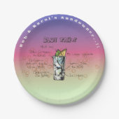 サンダウナーブルータホカクテルパーティー紙プレート ペーパープレート (正面)