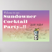 サンダウナーブルータホカクテルパーティー ポスター (正面)