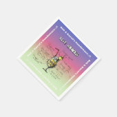 サンダウナーブルーハワイカクテルパーティー スタンダードカクテルナプキン (角)