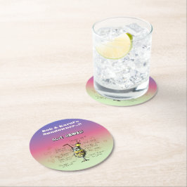 サンダウナーブルーハワイカクテルパーティー ラウンドペーパーコースター