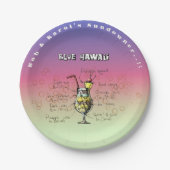 サンダウナーブルーハワイパーティー紙プレート ペーパープレート (正面)