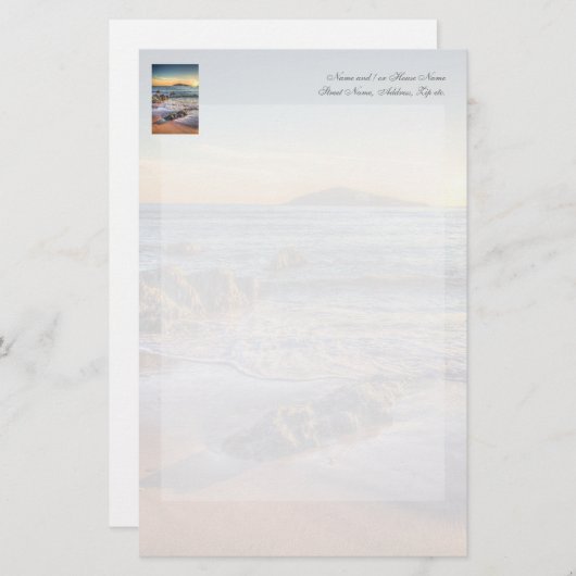 サンダウンのバンタムからバラ島… 便箋 (正面/裏面)