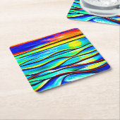 サンダウンアットシーアート紙コースター スクエアペーパーコースター (アングル)