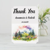 サンダウンマウンテン結婚フローラ サンキューカード (スタンド正面)