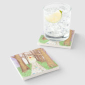 「サンダウン大通り」 ストーンコースター (横)