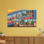 サンダスキー,オハイオ – レイクエリー – シーダーポイント キャンバスプリント (インサイチュ (リビング))