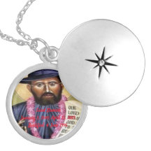 サンダミエンシルバーメッキネックレス