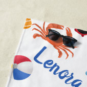 サンダルとサングラス夏の名柄 ビーチタオル (インサイチュ)