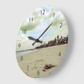 サンダルオントロピカルビーチ ラージ壁時計 (傾斜)