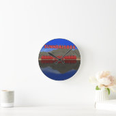 サンダルソラノルウェー ラウンド壁時計 (ホーム)