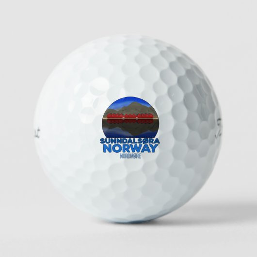 サンダルソラノルドモレノルウェー ゴルフボール (正面)