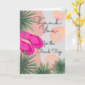 サンダルビーチトリップシェル カード (黄色い花)