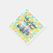 サンダル履いてる方が人生は楽しい スタンダードカクテルナプキン (角)