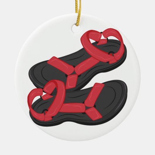 サンダル セラミックオーナメント (正面)