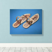 サンダル，トゥタンカームンの墓，新王国 キャンバスプリント (インサイチュ (ウッドフロア))