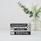 サンダンス映画祭の2011年の名刺 名刺 (スタンド正面)