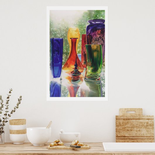 『サンダンス』アートグラス水絵画色 ポスター (キッチン)