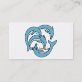 サンダーを囲む青いイルカ_Cove 名刺 (裏面)