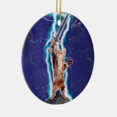 サンダーウォリアー猫 セラミックオーナメント (右)