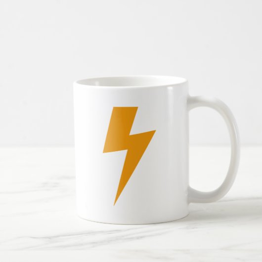 サンダーエナジーイエロープリント コーヒーマグカップ (右)