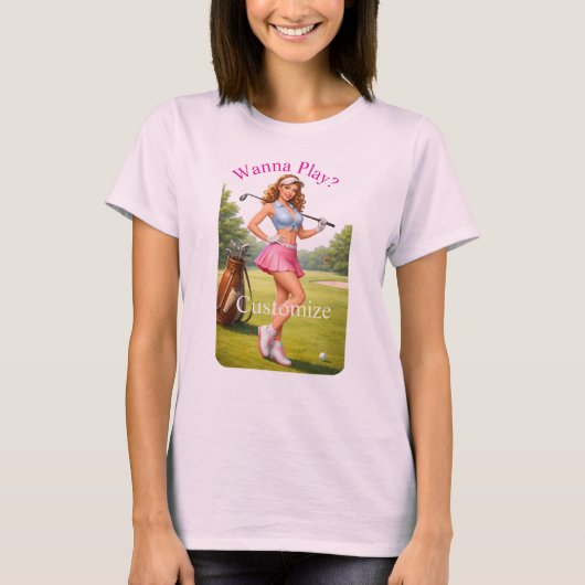 サンダーカーブのフィットネスゴルファー Tシャツ (正面)