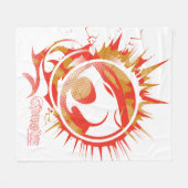 サンダーキャッツ |爆発性ロゴグラフィック フリースブランケット (正面(横))