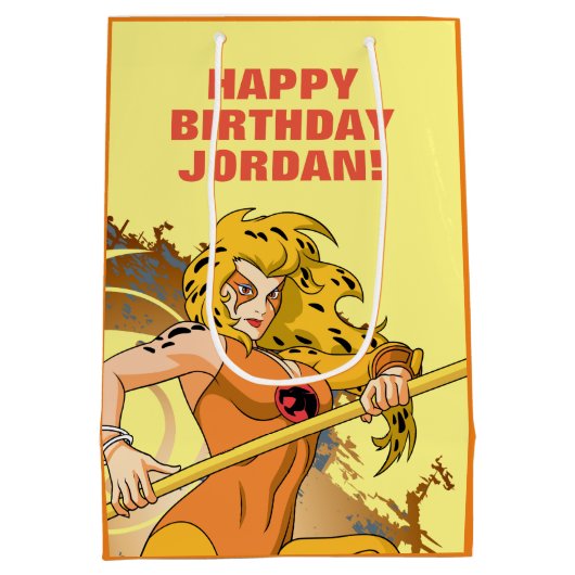 サンダーキャッツ | Cheetaraキャラクターグラフィック ミディアムペーパーバッグ (裏面)