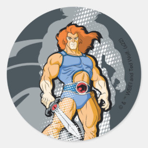 サンダーキャッツ Lion-O Halftone Shadow Graphic ラウンドシール