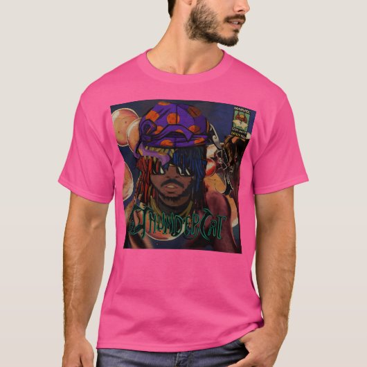 サンダーキャット漫画カバー Tシャツ (正面)