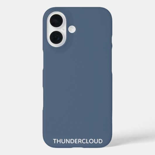 サンダークラウド ブルーグレー 色名 Case-Mate iPhoneケース (裏面)