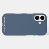 サンダークラウド ブルーグレー 色名 Case-Mate iPhoneケース (裏面 (横))