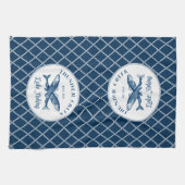 サンダークリーク |湖魚釣り キッチンタオル (横)