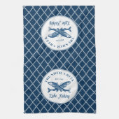 サンダークリーク |湖魚釣り キッチンタオル (縦)