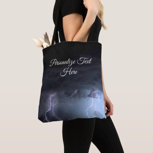 サンダーストーム雨稲妻ストームトートバッグ トートバッグ (クローズアップ)