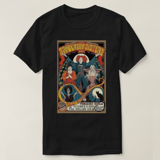 サンダーソン・シスターズLIVEポスター Tシャツ (デザイン正面)