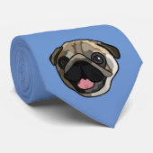 サンダータイのパグ ネクタイ (ロール)