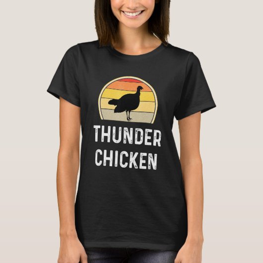 サンダーチキン 七面鳥 鳥狩り ハンター Tシャツ (正面)