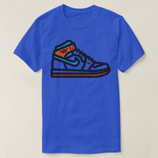 サンダーバスケットボールスニーカー Tシャツ (デザイン正面)