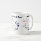 サンダーバーズの誕生日コーヒーマグ コーヒーマグカップ (正面右)