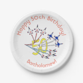 サンダーバーズ50歳の誕生日ペーパープレート ペーパープレート